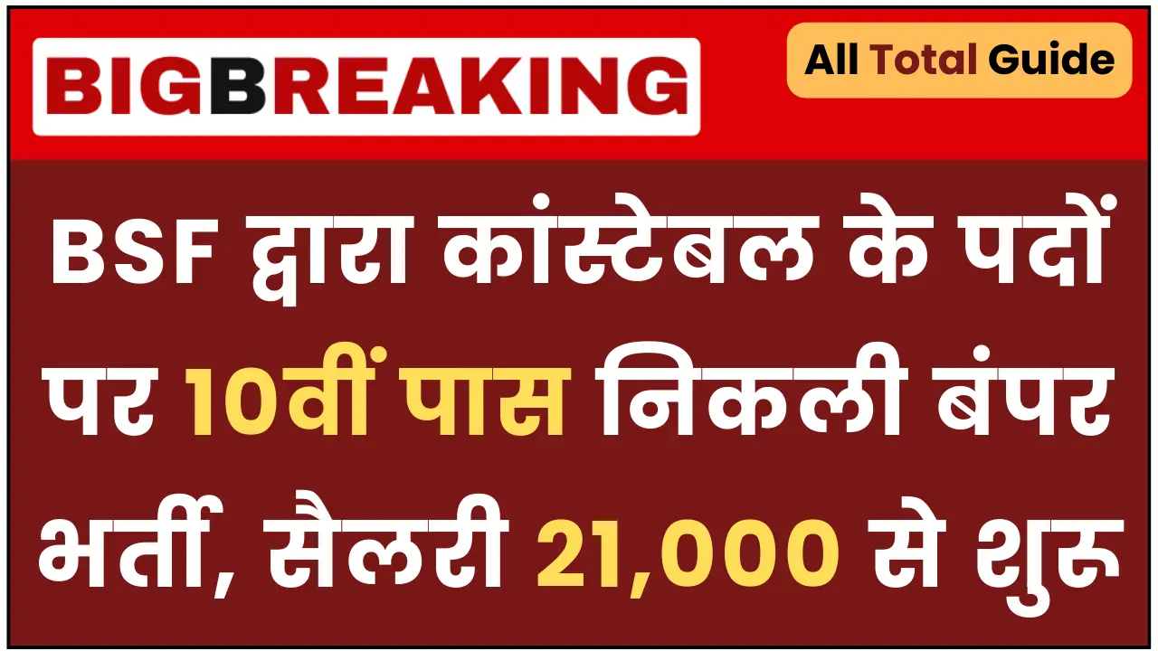 BSF Constable Recruitment 2024