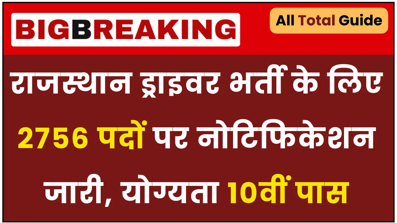 Rajasthan Driver Recruitment 2025