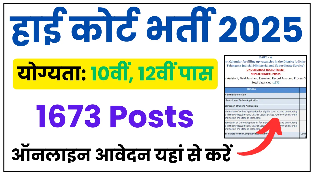 High Court Recruitment 2025