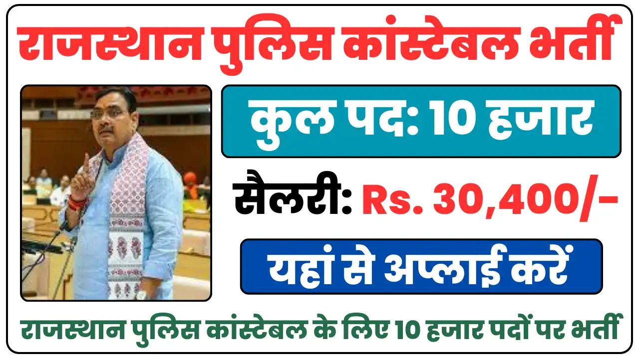 Rajasthan Police Constable Recruitment 2025