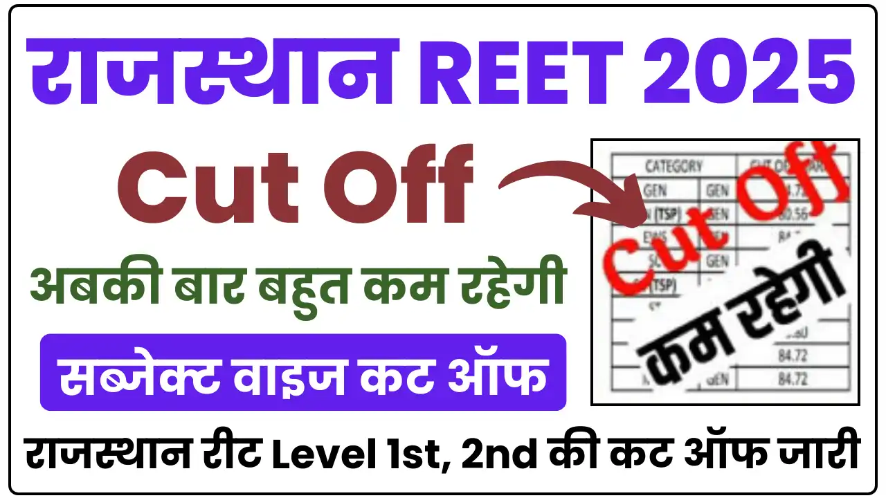 Rajasthan REET Cut Off 2025
