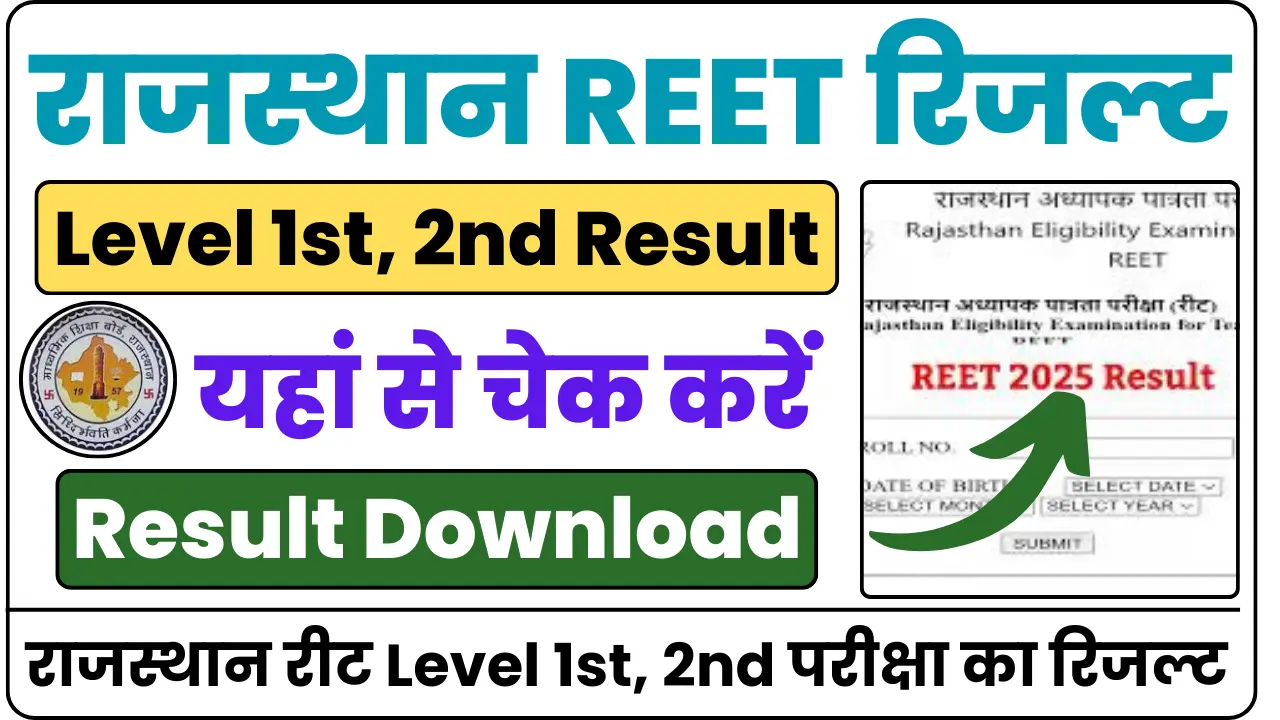 Rajasthan REET Result 2025