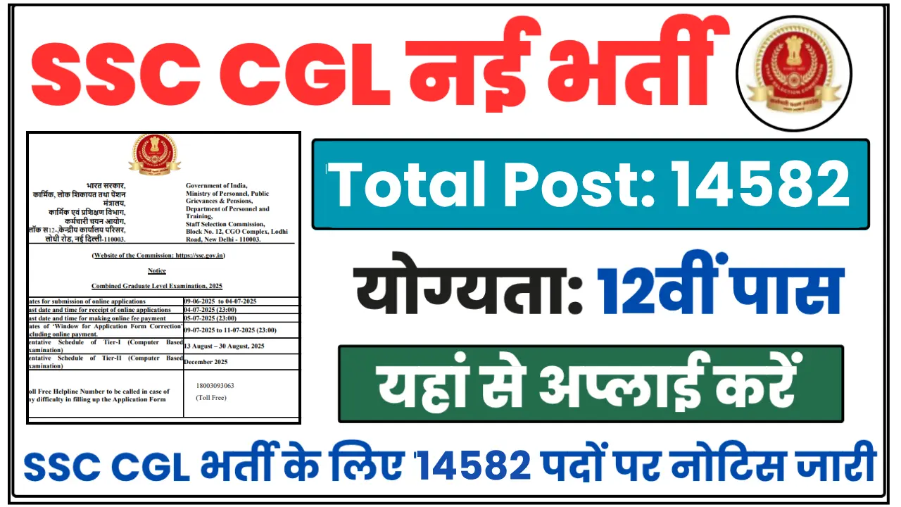 SSC CGL Recruitment 2025